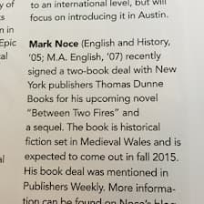 Illustration from “Mention in Alma Mater Magazine”